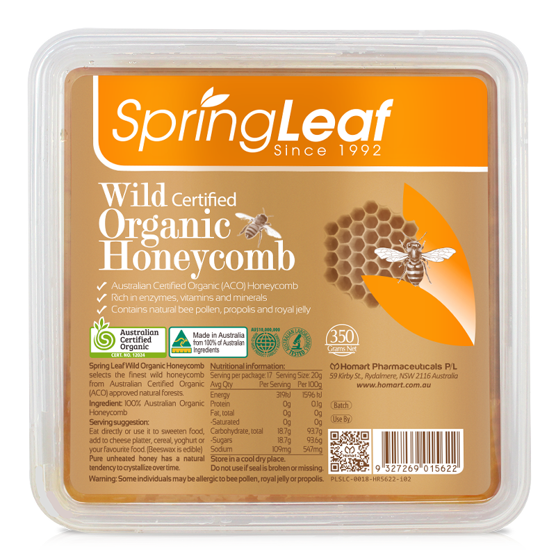 Organic Honeycomb 350g